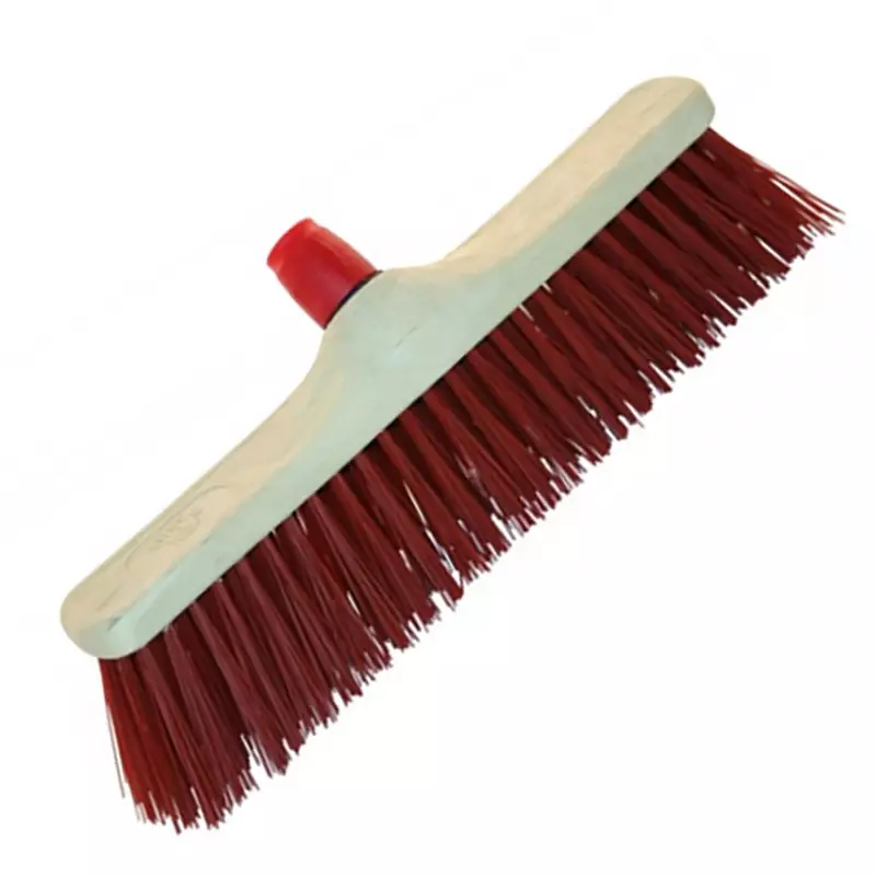 Straatbezem pvc rood
