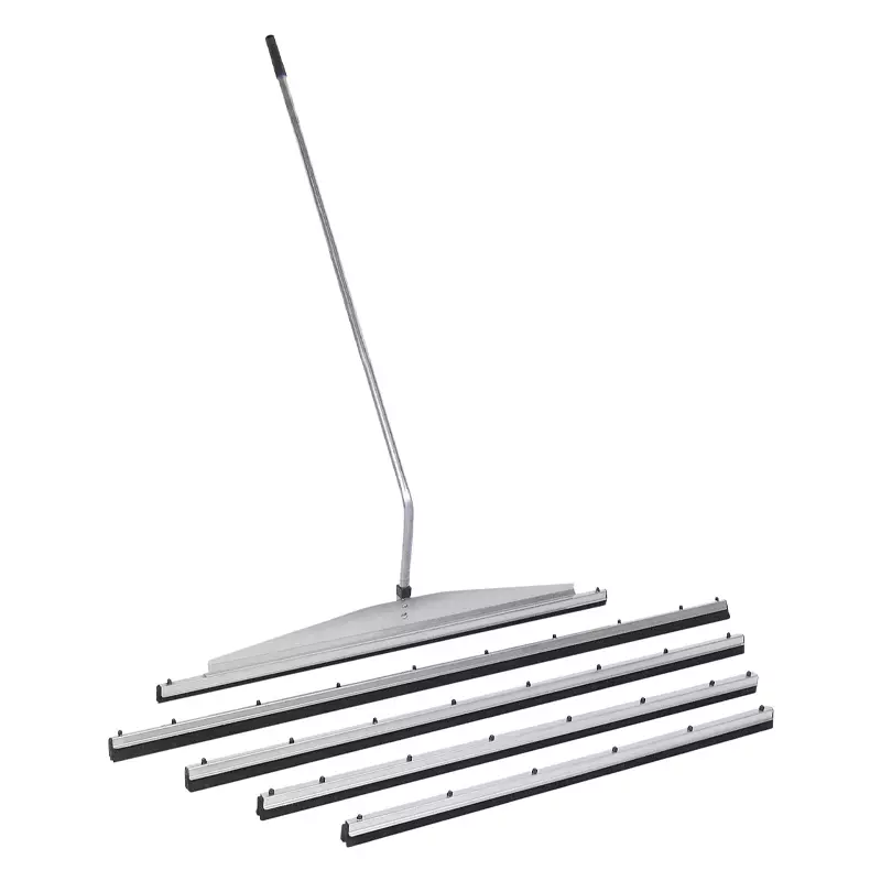 Vloertrekker Jumbo RVS met gebogen steel