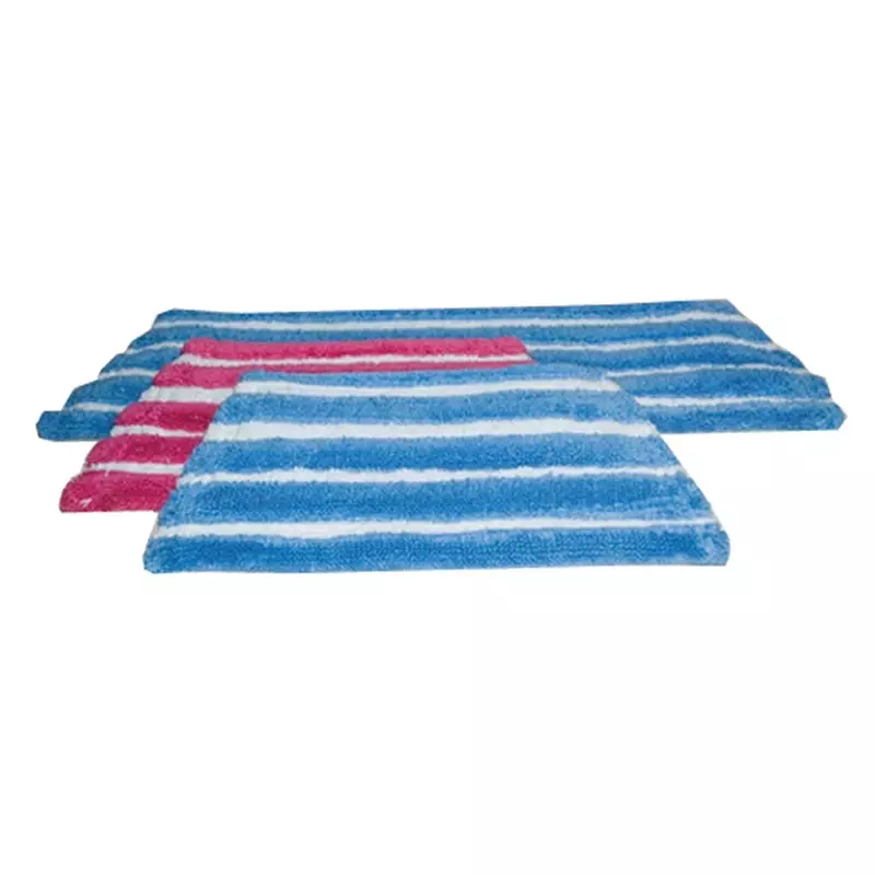 Vlakmop microvezel blauw-wit met velcro 47-42x14 cm