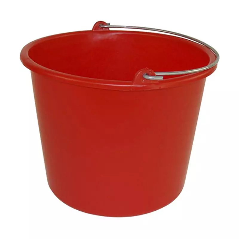 Emmer kunststof 12 liter rood