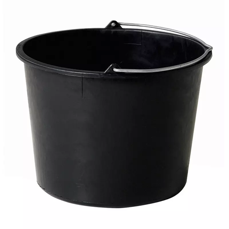 Emmer kunststof 12 liter zwart