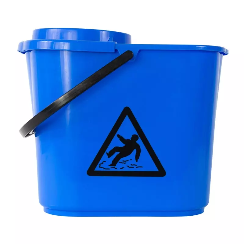 Mopemmer met wringkorf 12 liter blauw