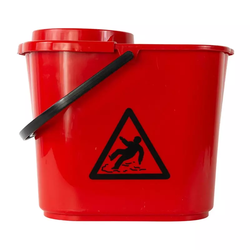 Mopemmer met wringkorf 12 liter rood