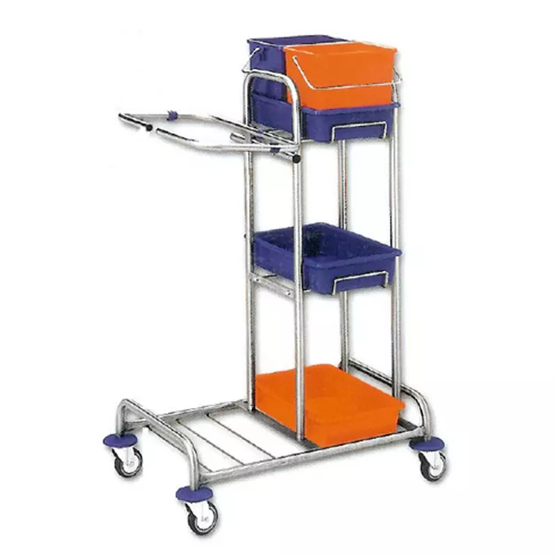Werkwagen chroom Jooky 1 inclusief 2x6 liter emmer