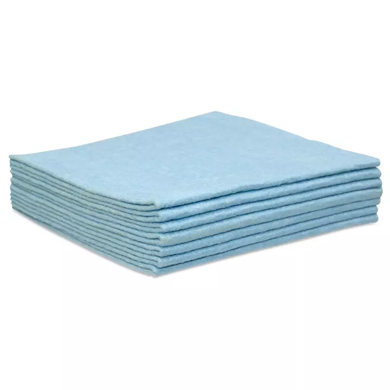 Euro Products klassieke poetsdoeken non-woven 38x40 cm blauw