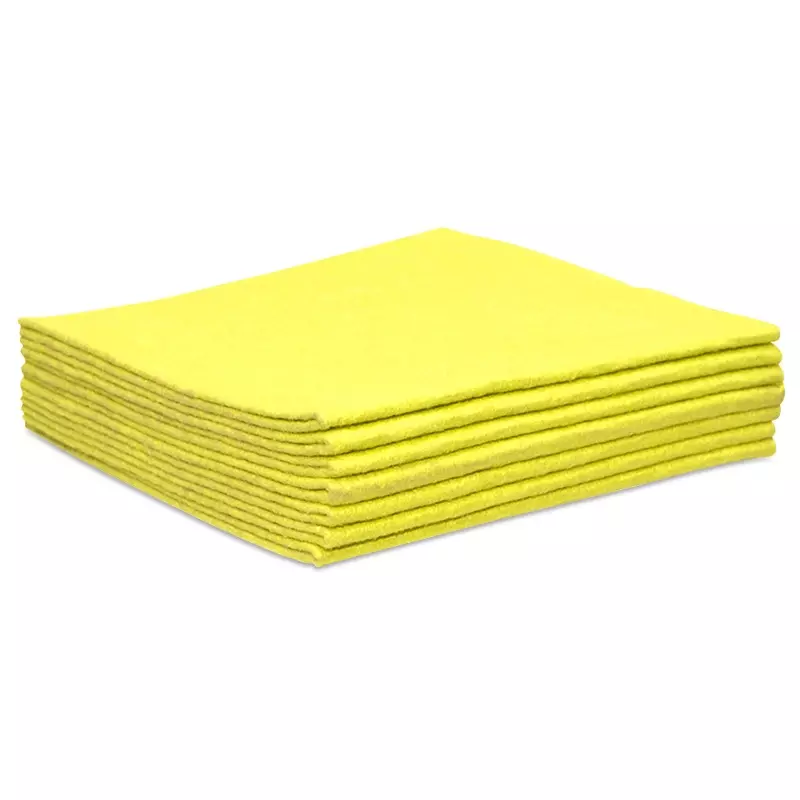 Euro Products klassieke poetsdoeken non-woven 38x40 cm geel