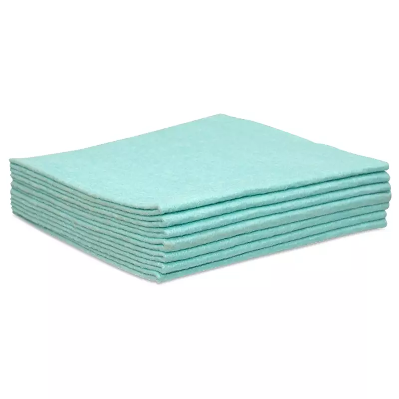 Euro Products klassieke poetsdoeken non-woven 38x40 cm groen