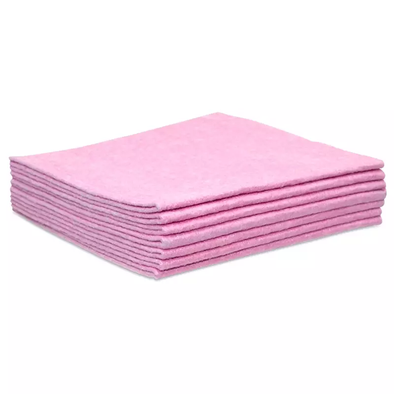 Euro Products klassieke poetsdoeken non-woven 38x40 cm roze