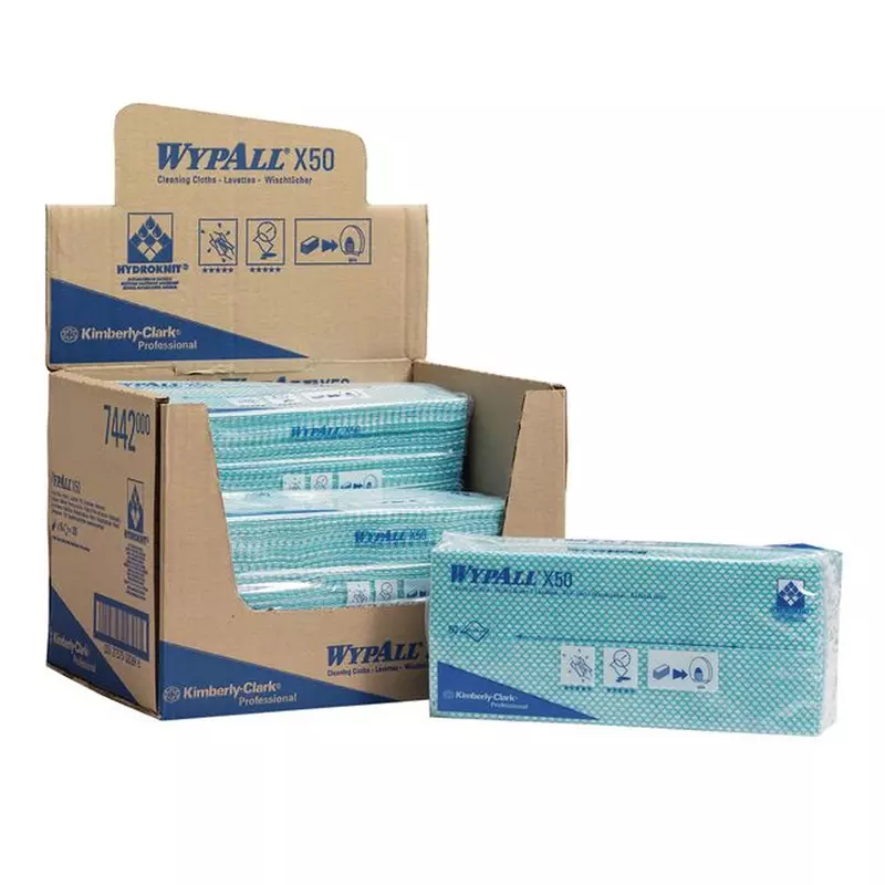 Kimberly-Clark WypAll X50 poetsdoeken 416x245 mm groen