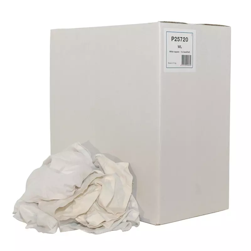 Euro Products poetslap 1e kwaliteit katoen WL1 wit