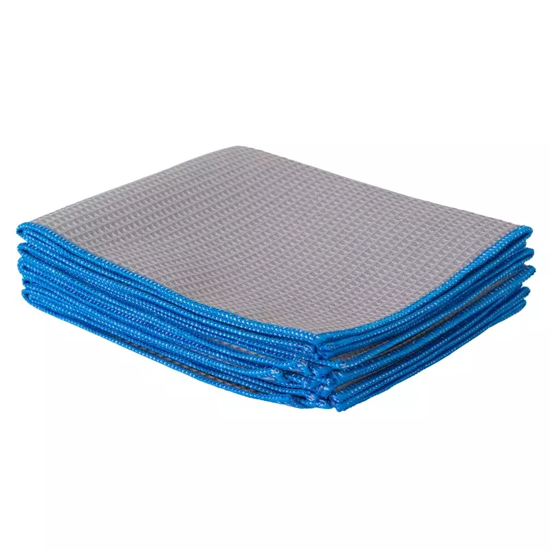 RVS- en glasreinigingsdoek 32x38 cm blauw