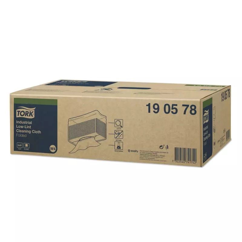 Tork reinigingsdoeken Industrial Low-Lint non-woven W4 blauw