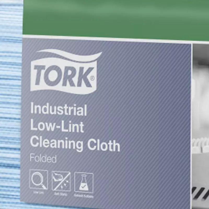 Tork reinigingsdoeken Industrial Low-Lint non-woven W4 blauw
