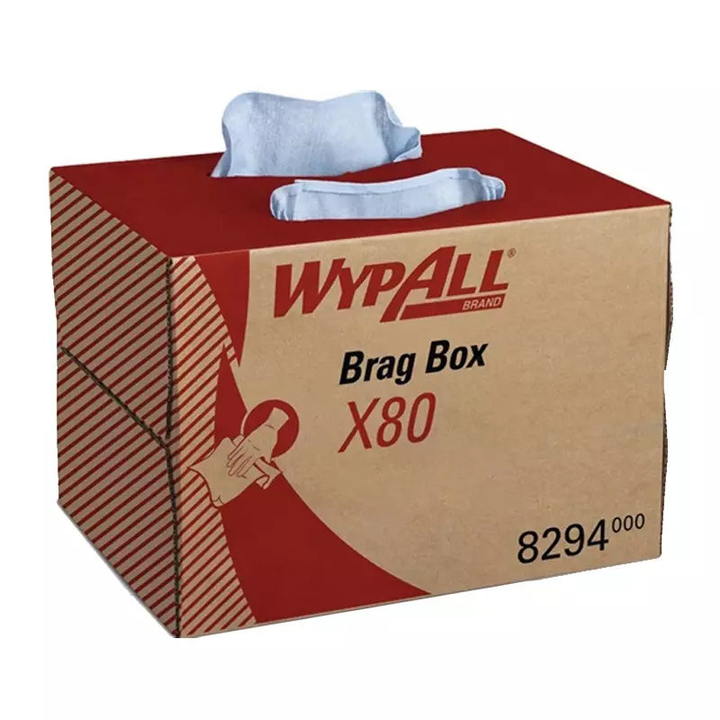 Kimberly-Clark WypAll X80 poetsdoeken Brag Box 427x282 mm blauw