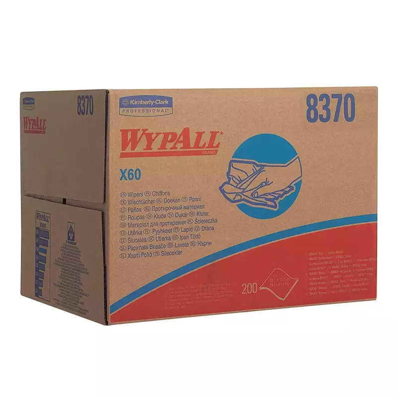 Kimberly-Clark WypAll X60 8370 poetsdoeken Brag Box 426x317 mm blauw