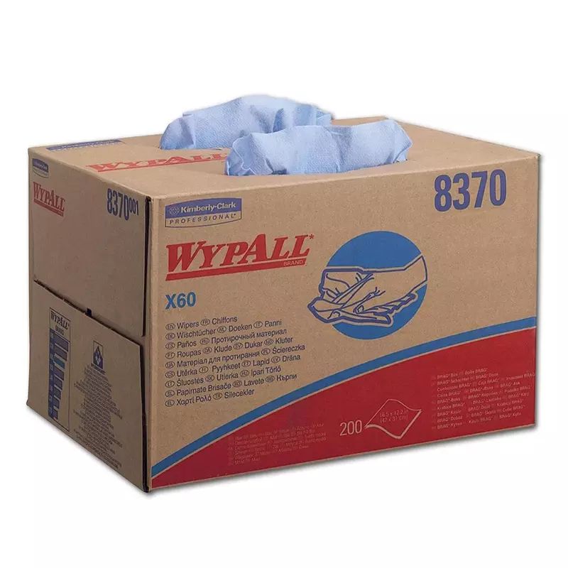 Kimberly-Clark WypAll X60 8370 poetsdoeken Brag Box 426x317 mm blauw