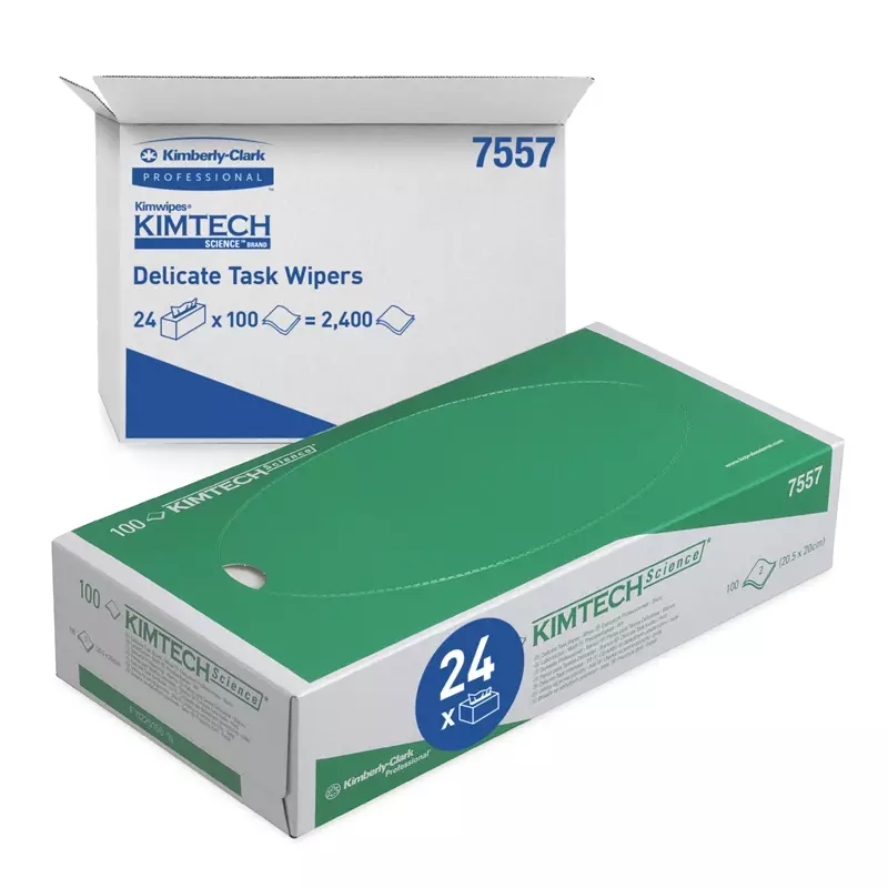 Kimberly-Clark Kimtech Science 7557 poetsdoeken 205x200 mm wit