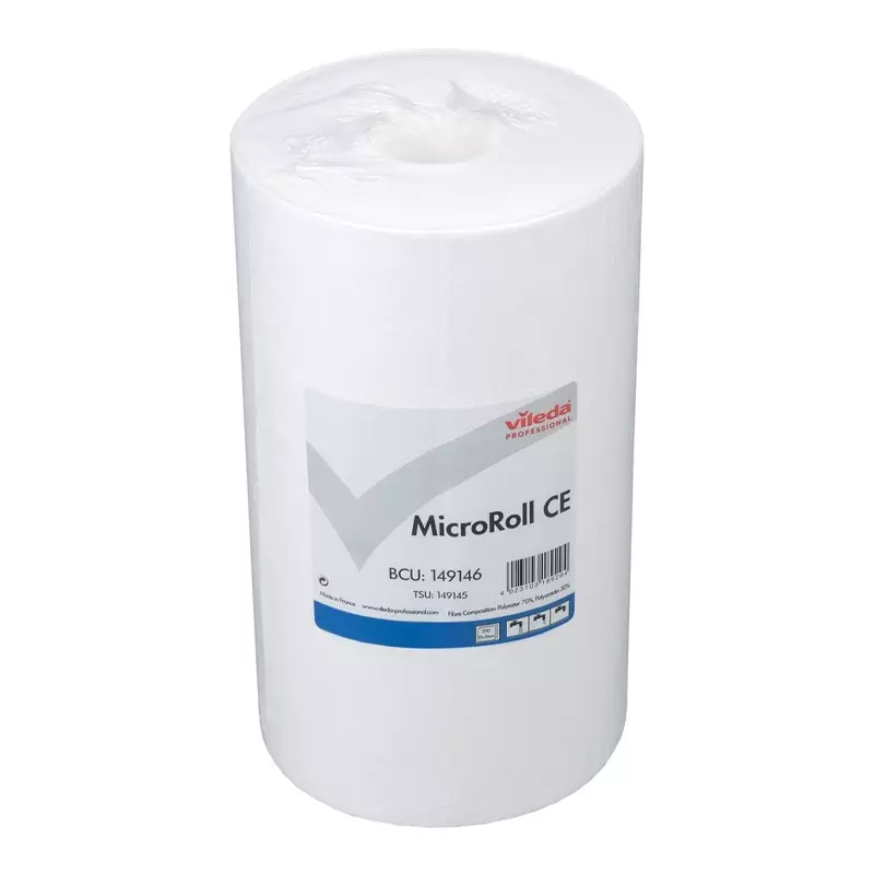 Vileda Professional MicroRoll microvezeldoek 25x35 cm 200 vel wit