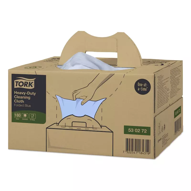 Tork Heavy-Duty reinigingsdoeken Handy Box W7 blauw