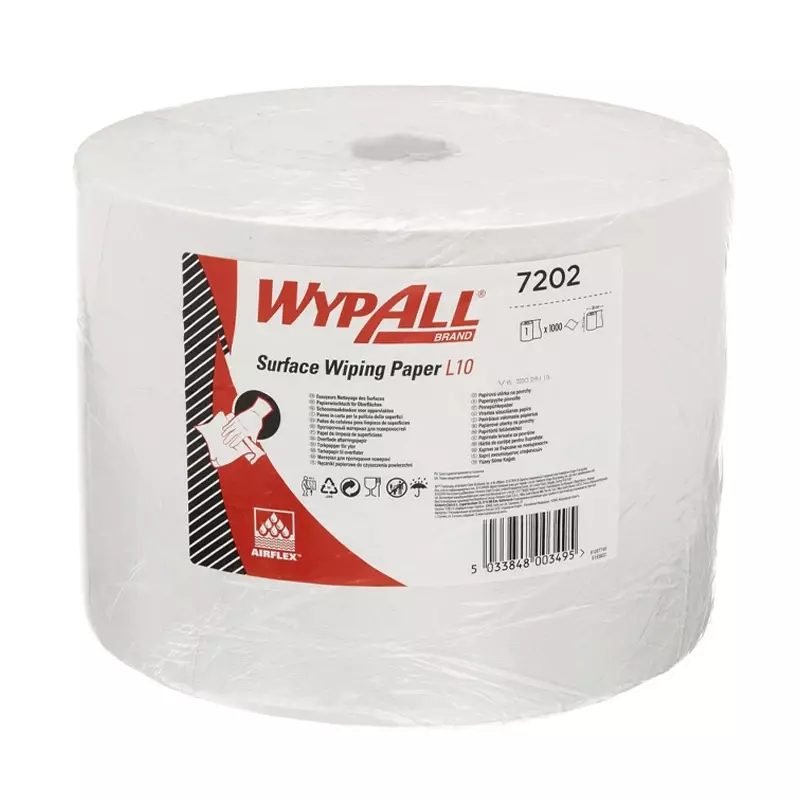 Kimberly-Clark WypAll 7202 poetsdoekrol L10 380x235 mm wit