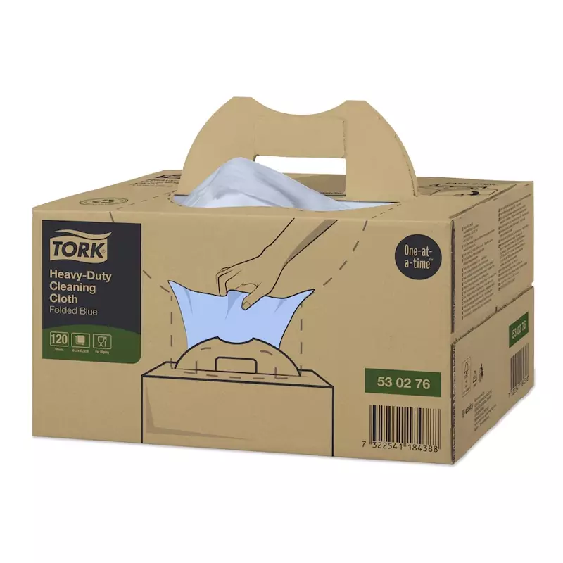 Tork Heavy-Duty Cleaning Cloth reinigingsdoeken Handy Box W7 blauw