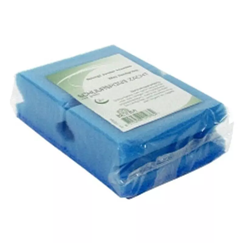 Schuurspons zacht blauw 95x70x30 mm