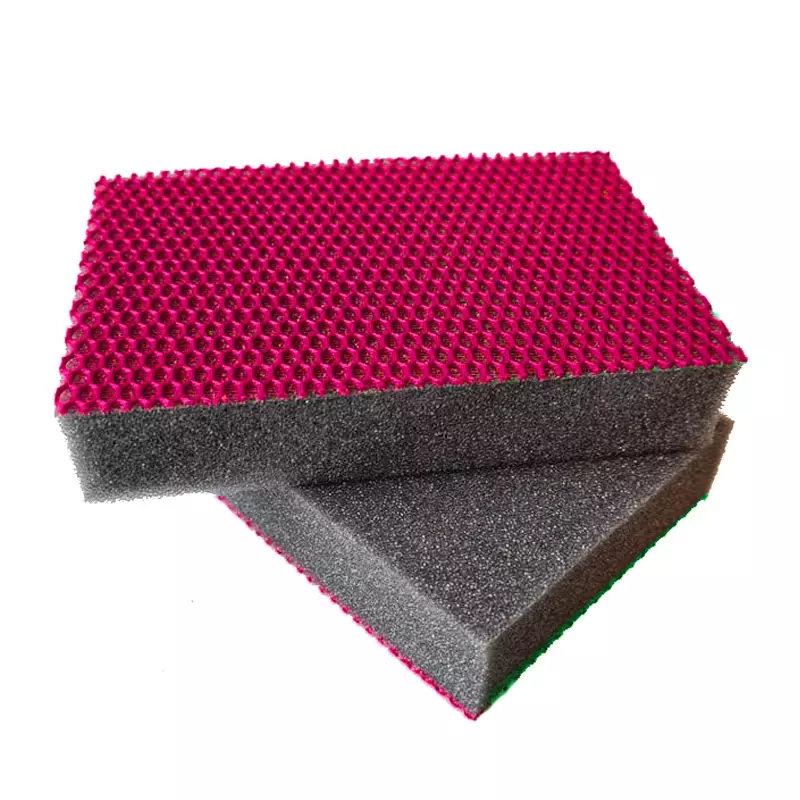 Spons color clean HACCP 136x90x26 mm rood