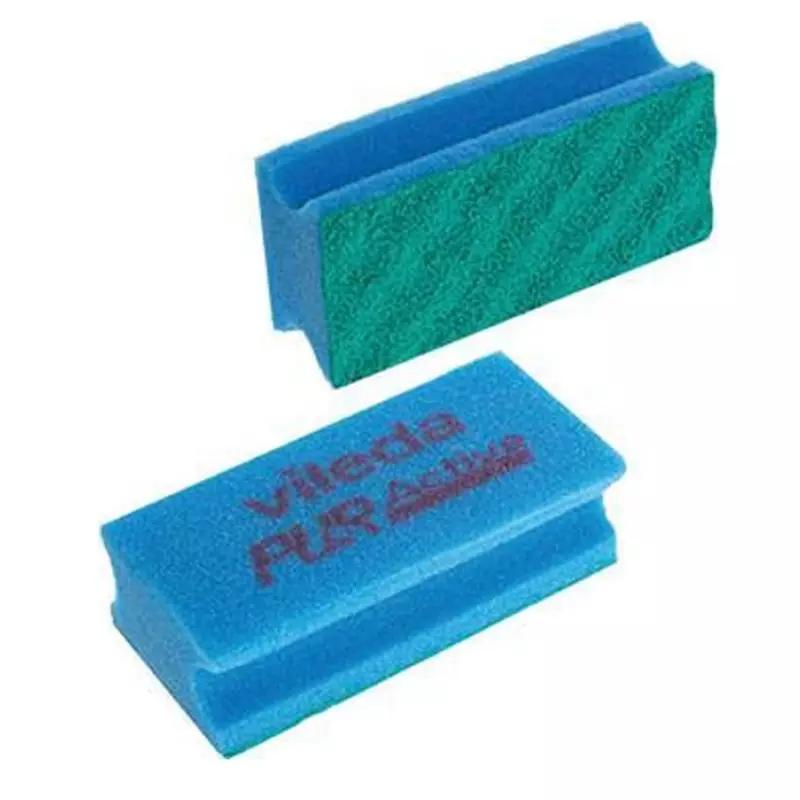 Vileda Professional PurActive schuurspons blauw-groen