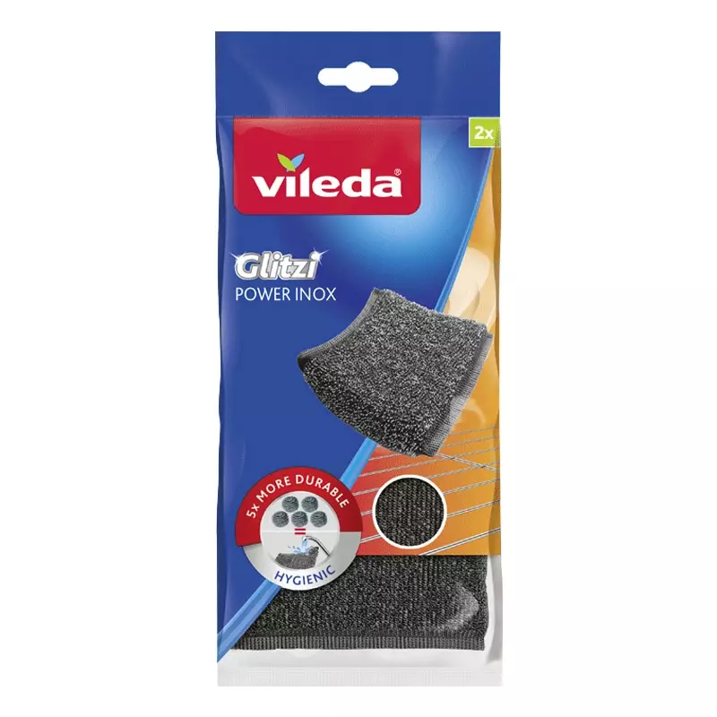 Vileda Glitzi Power Inox metalen schuursponsjes