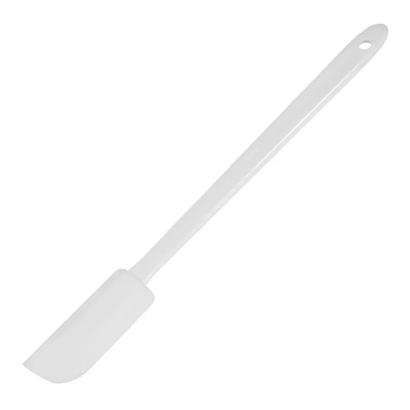 Pannenlikker plastic 70x27 mm blad 18 cm steel lengte wit