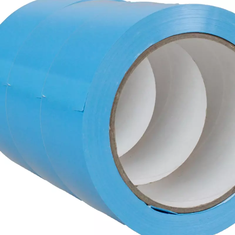 Markeringstape PVC 50 mm op rol 66 meter lichtblauw