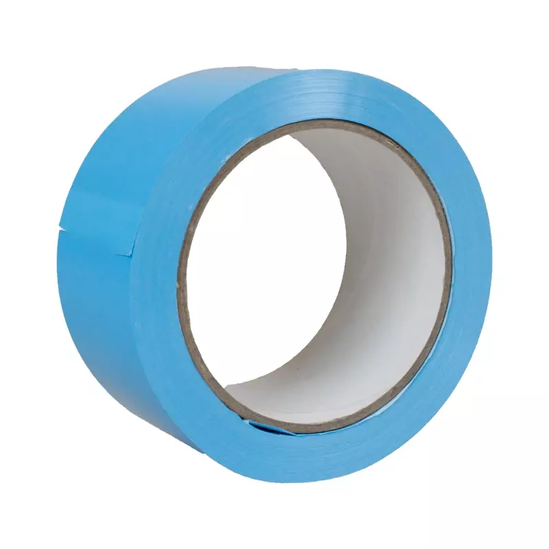 Markeringstape PVC 50 mm op rol 66 meter lichtblauw