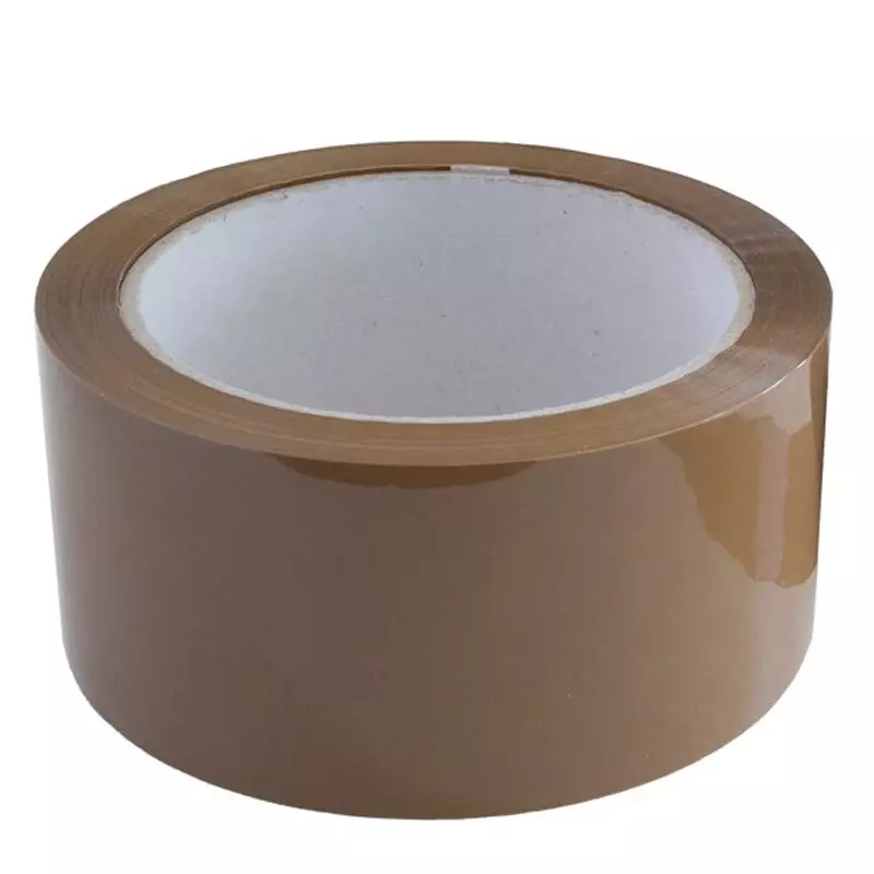 Verpakkingstape PP acryl standaard 48 mmx66 meter 25 mu bruin