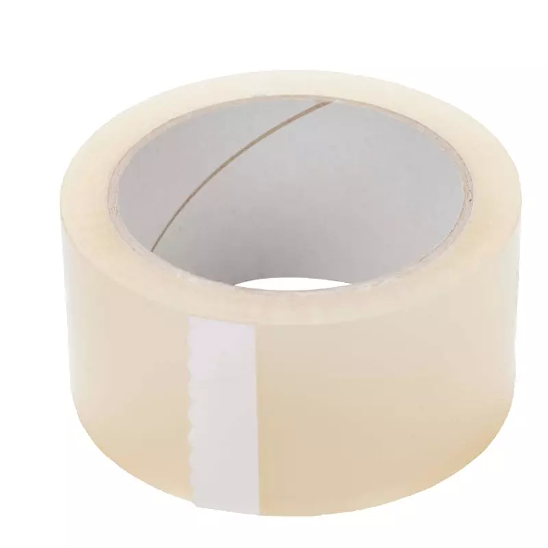 Verpakkingstape PP acryl standaard 48 mmx66 meter 25 mu transparant