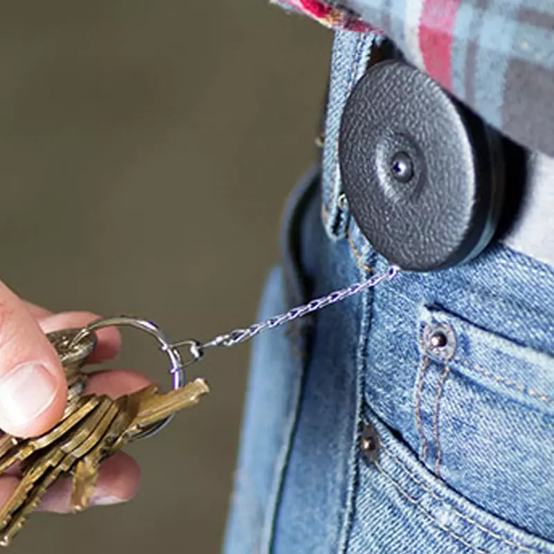 Uittrekbare sleutelhanger Key-Bak Original RVS 60 cm