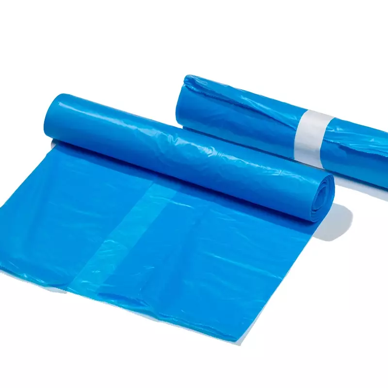 Afvalzak HDPE 65/28x140 cm T30 blauw