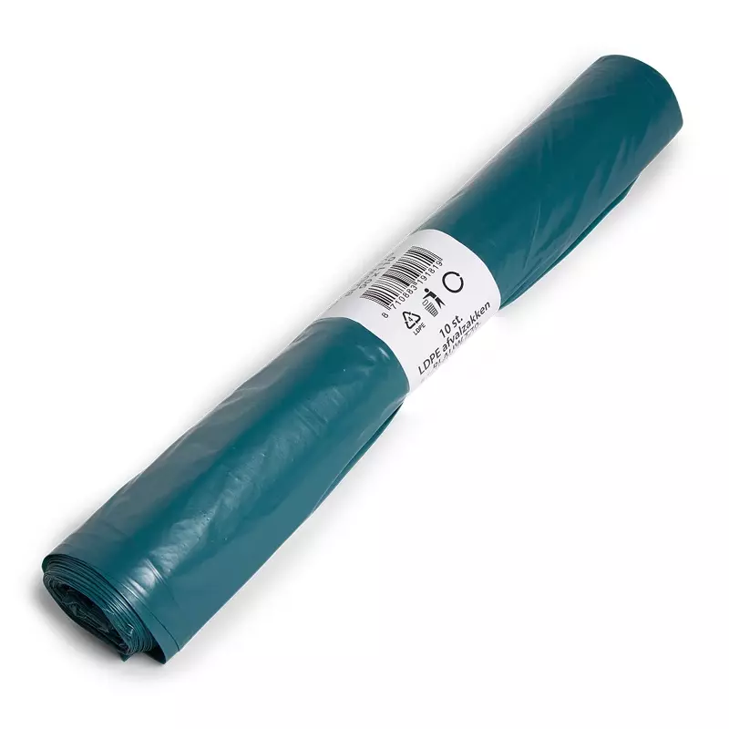 Afvalzakken blauw LDPE gerecycled T70 90x110 cm