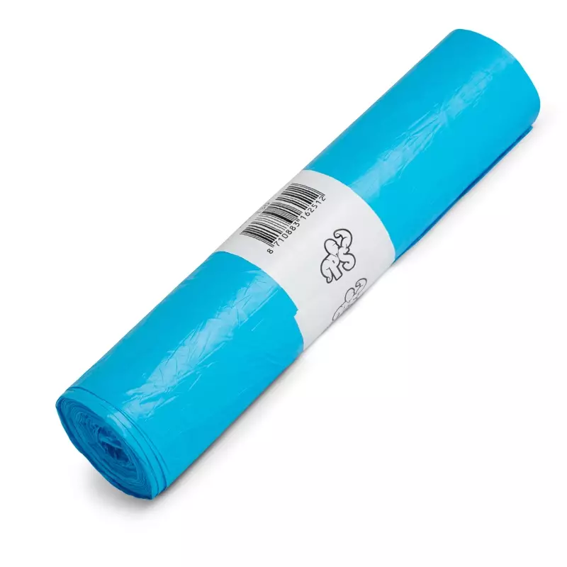 Afvalzakken blauw HDPE T30 70x110 cm