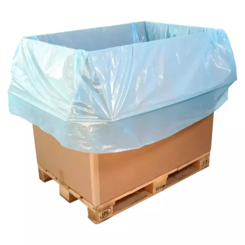 Palletbox zak MDPE 130/2x50x209 cm 18 mu blauw