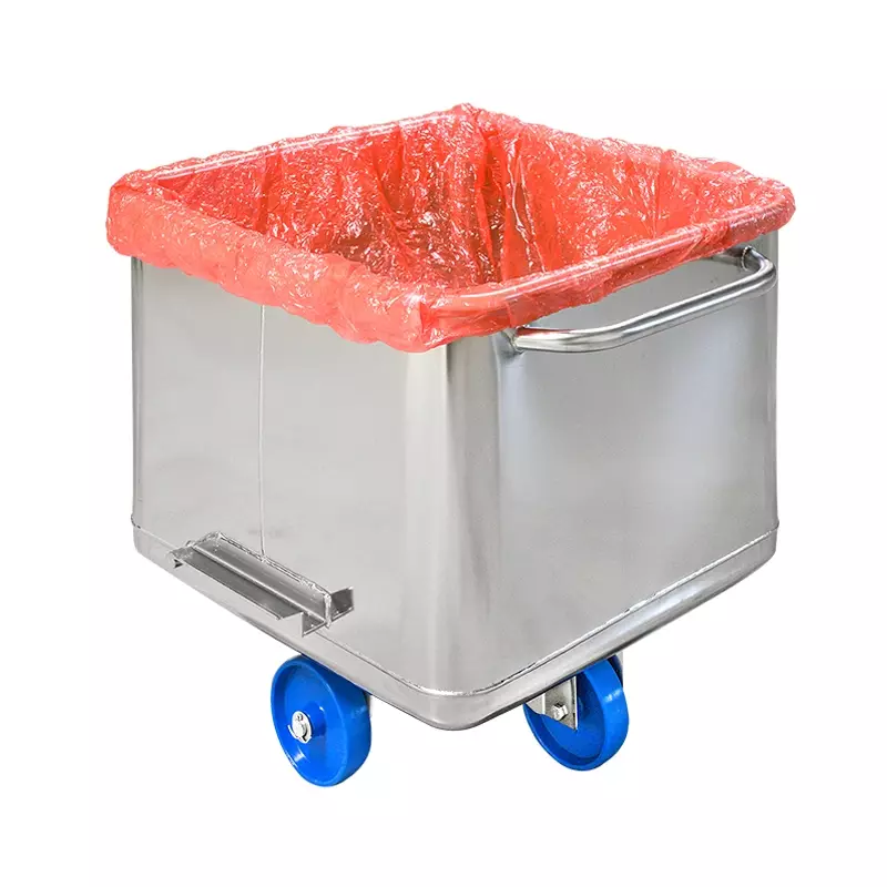 Afdekhoes normwagen C&P PE 72x84x25 cm 30 mu rood