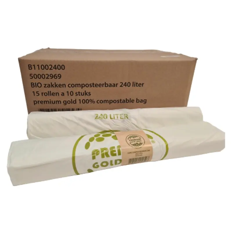 Afvalzak biologisch afbreekbaar 115x140 cm T18 240 liter