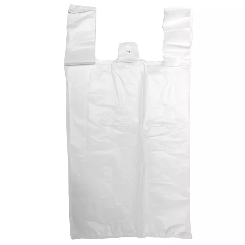 Hemddraagtas HDPE 30/10x60 cm wit