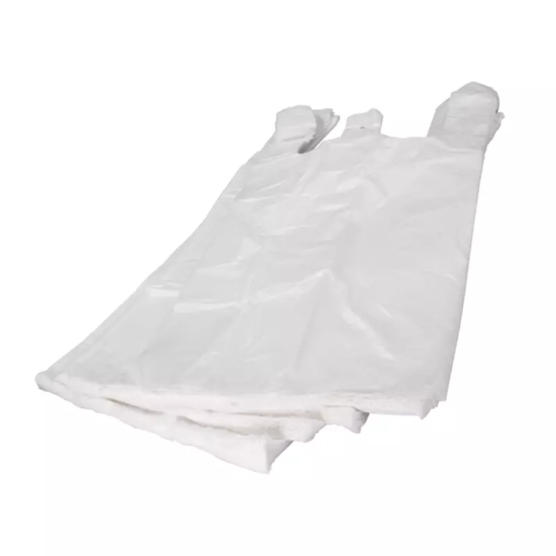 Hemddraagtas op blok wit HDPE T12 27x48 cm