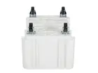 Stapelbak verrijdbaar Euronorm 800x600x550 mm 140 liter wit