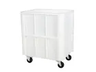 Stapelbak verrijdbaar Euronorm 800x600x550 mm 140 liter wit