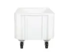 Stapelbak verrijdbaar Euronorm 800x600x550 mm 140 liter wit
