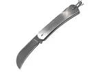 Zakmes RVS met ophangoog-keycord gebogen lemmet 65 mm