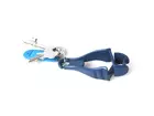 Detectamet veiligheidsklem detecteerbaar met riemclip blauw
