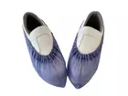 Disposable overschoen blauw 130 mu PVC 38 x 16 cm