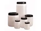 Monsterpot brede hals HDPE met schroefdop en indrukplug 2000 ml wit